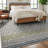 Wynn Refined Banded Pattern Modern Plush Washable Area Rug – Coda Collection-504148103