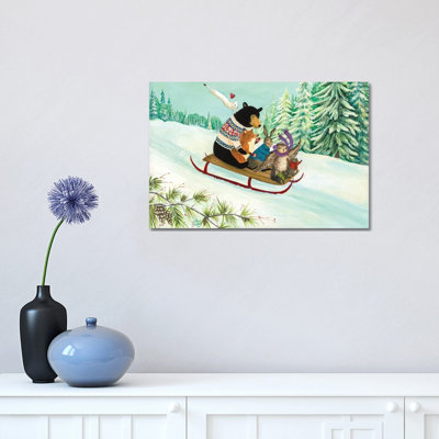 A Wintry Tantivy by Jahna Vashti - Wrapped Canvas Print