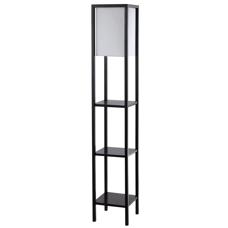 Lampe sur pied à colonne 58,5 po Shutesbury, Noir