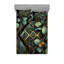 Drap-housse et taie décorative Ambesonne Art déco botanique noir Laurel vert ambre-96237858