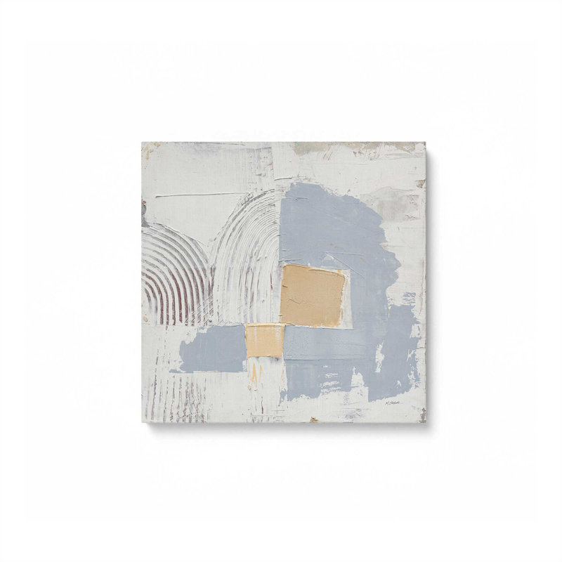 Échos de la géométrie, reproduction sur toile, H 12 po x l 12 po x P 1,25 po, Toile tendue