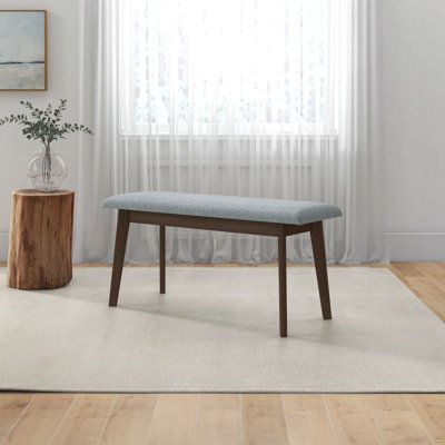 Carlos Fabric Upholstered Solid Wood Bench