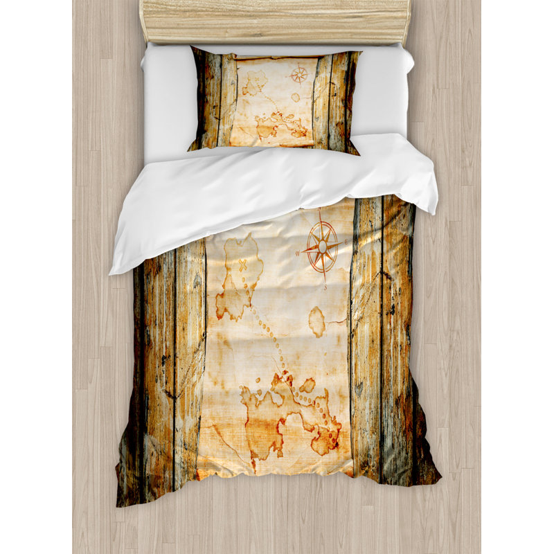 Ensemble de housse de couette, Housse de couette simple + 1 taie décorative, Équipement de camping
