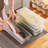 4Pcs Food Storage Container, Plastic Food Containers with Removable Drain Plate and Lid, Stackable Portable Freezer Storage Containers - Tray to Keep Fruits, Vegetables, Meat and More