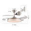 Ventilateur de plafond moderne à DEL 42 pouces 2 niveaux avec lumière et télécommande