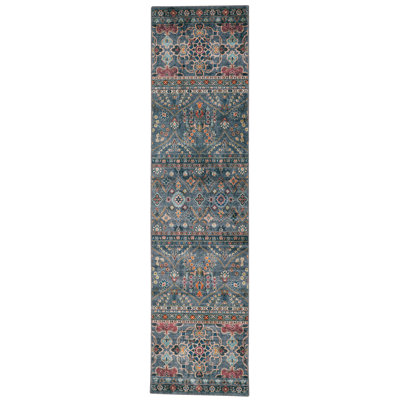 Tapis bleu sarcelle et ivoire Aspers