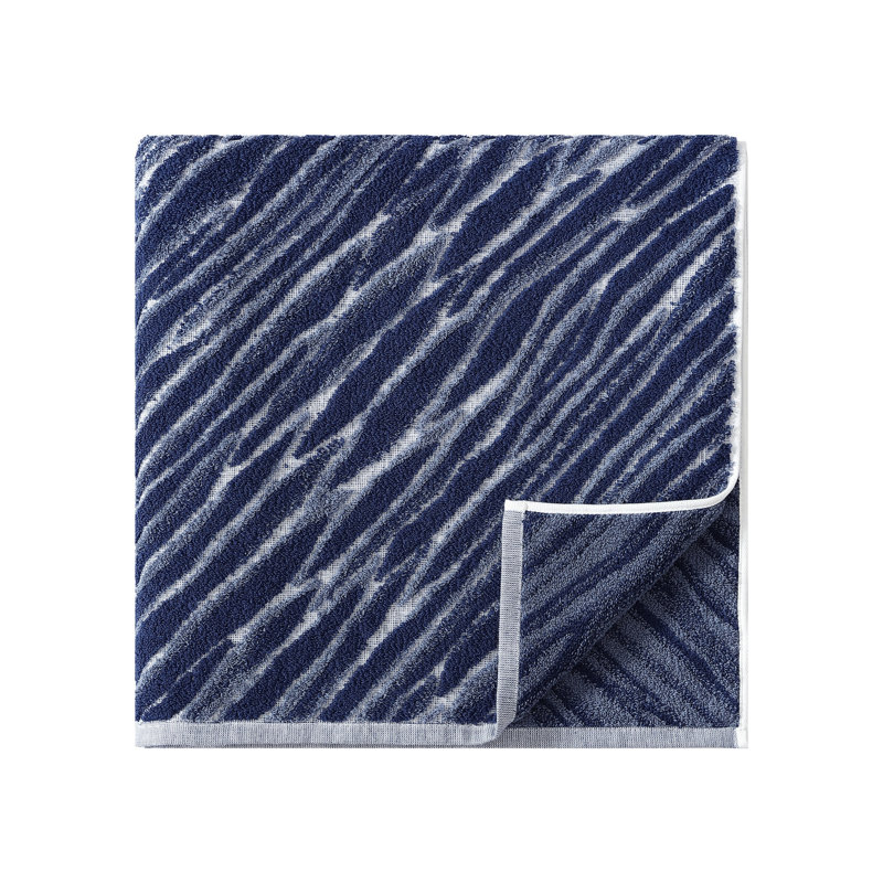 Serviette Shibori indigo, Serviette de bain