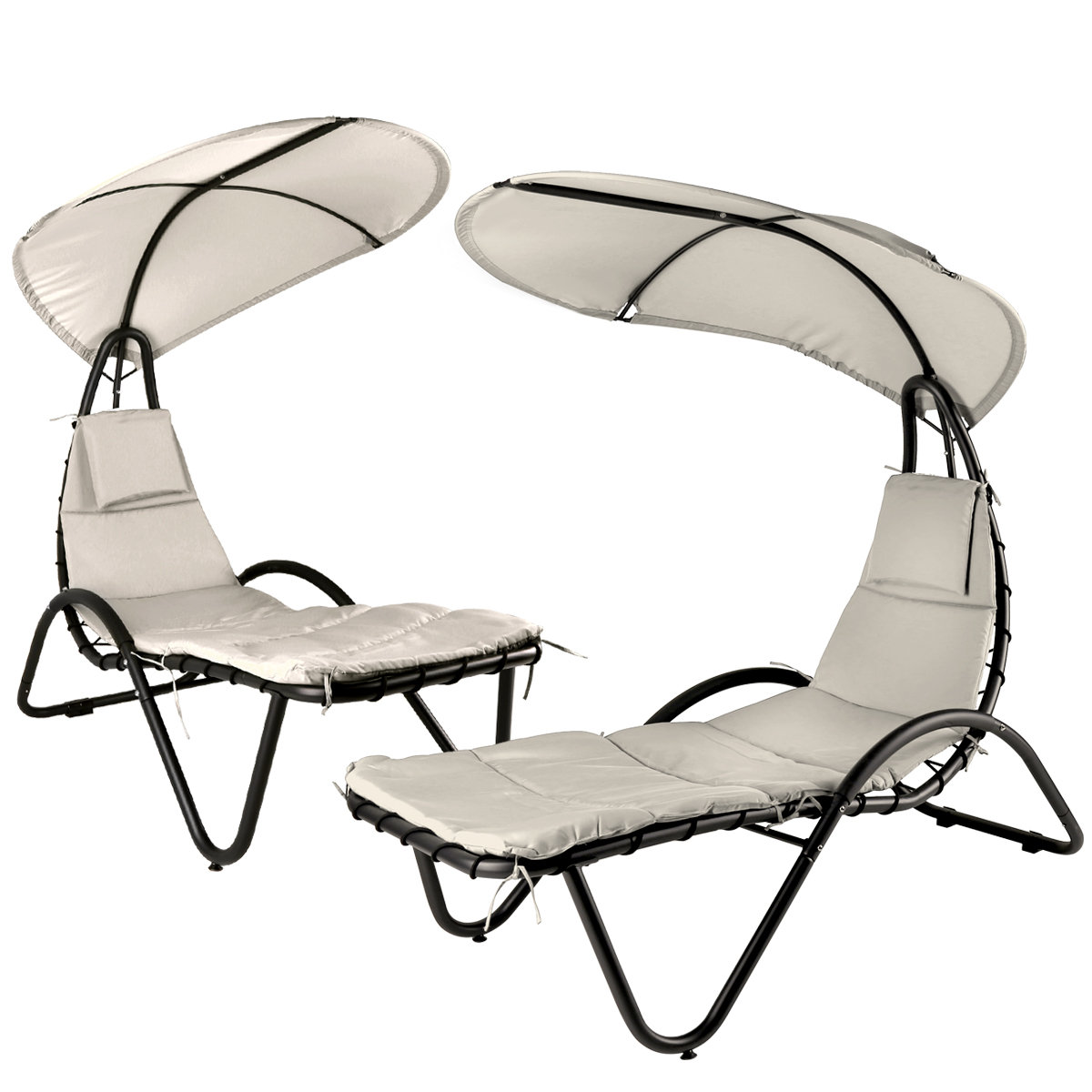 Arlmont & Co. Kanajah Outdoor Metal Chaise Lounge | Wayfair