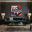 «Southwestern Animals Fish» 27, art mural sur toile brune-974811196
