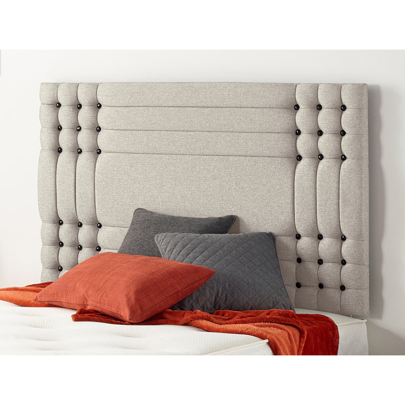 Dennishia Sprung Memory Foam Divan Bed Set with Headboard, Silver, Double (4'6), 2 Drawers