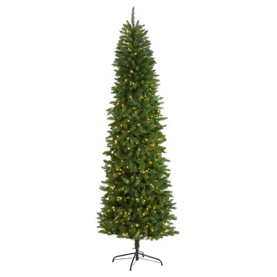 Slim Green Mountain Pine Artificial Christmas Tree
