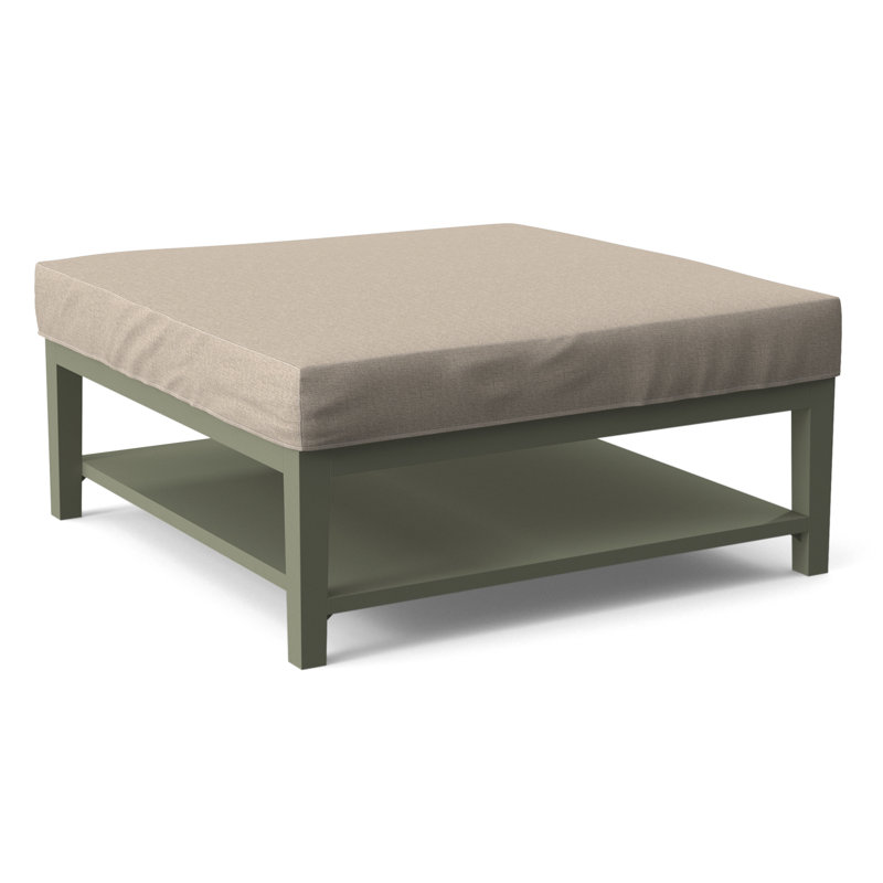 Repose-pieds Hammond avec rangement, Performance Crypton coquille d'œuf; 0884-93, Finition pierre grise
