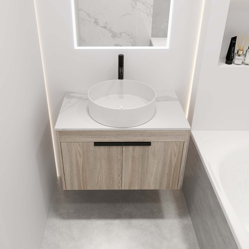 Wall Mounted Bathroom Vanity Set