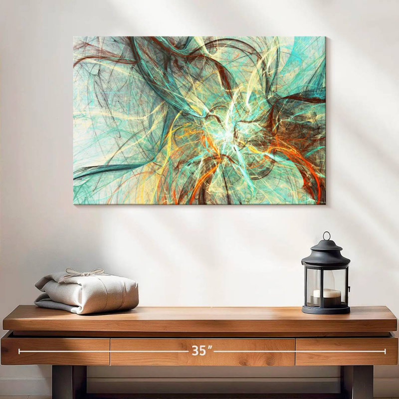 Avery Underwater Currents Abstract, 16" H x 24" W