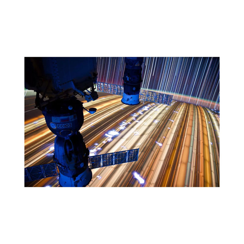 Long Exposure Star from Space VII 1 Piece Wrapped Canvas Wall Art, 66.04 cm H x 45.72 cm W x 3.175 cm D