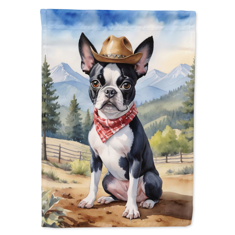 Drapeau Cowboy Welcome House, Boston-terrier
