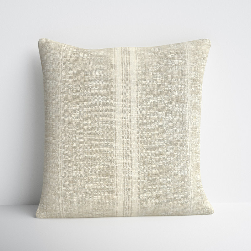 Silverton Throw Pillow, Natual/Ivory, Square, 22" x 22"