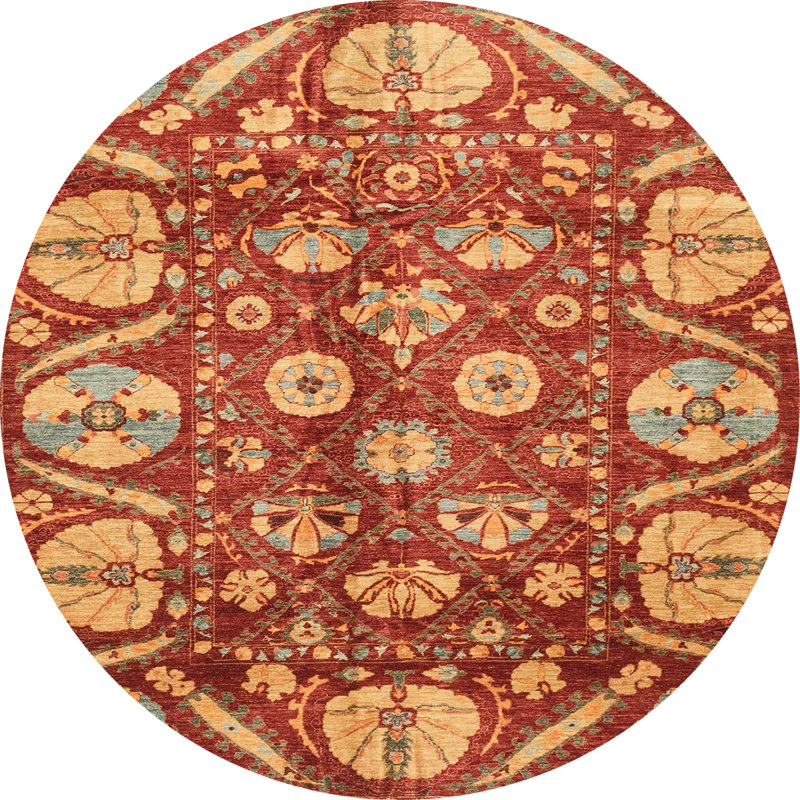 Abstract Indoor Rug, Round 3'