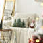 Housse de coussin de Noël flocons de neige, décoration de housse de coussin de vacances d'hiver pour canapé-105631045