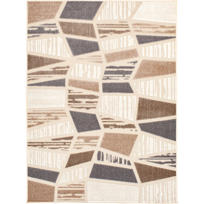 Tapis intérieur / extérieur crème Anagh