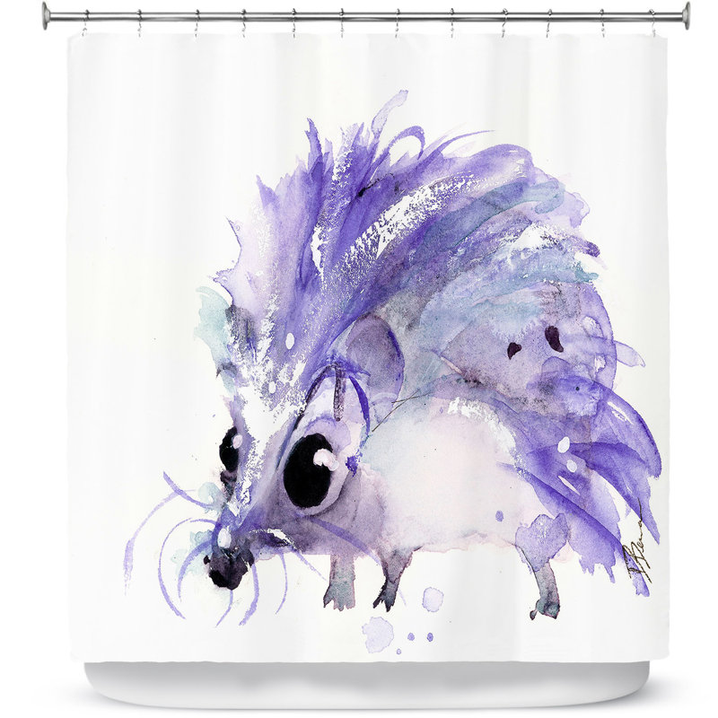 Rideau de douche simple hedgehog