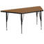 Table d'activité trapézoïdale et stratifiée avec pieds réglables en hauteur-112926634-99346444