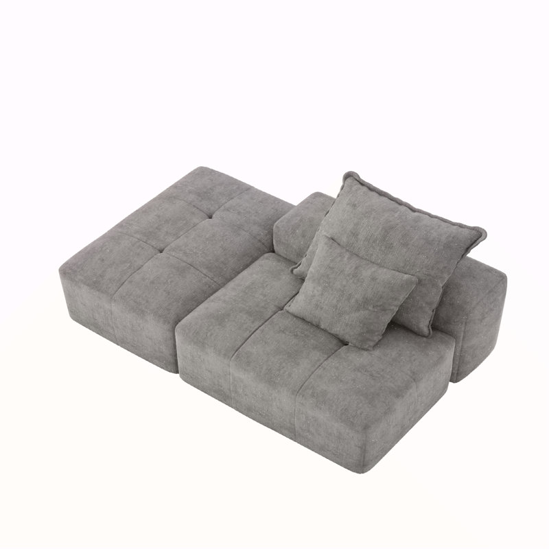 Canapé modulaire surdimensionné Modern, Gris