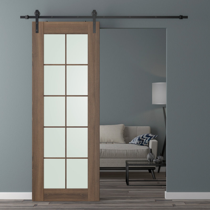 Porte de grange Avon, 35,875 po x 95,24 po, Pacane
