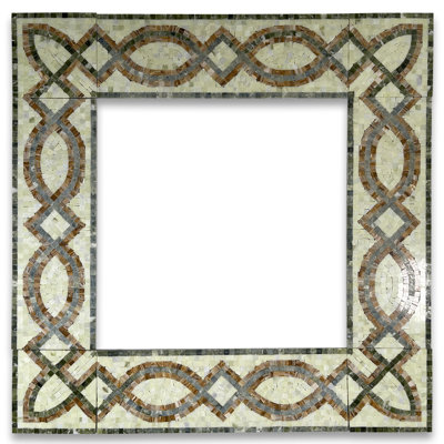 5.9 in. x 17.7 in. Marble Tile