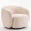 Fauteuil demi-tonneau pivotant rembourré Munehito-986386208