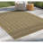 Earth GC_NTL1008 Jute/Black 2 Ft. 7 In. X 7 Ft. 3 In. Indoor/Outdoor Area Rug-2091456382