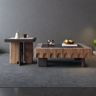 Table basse en noyer