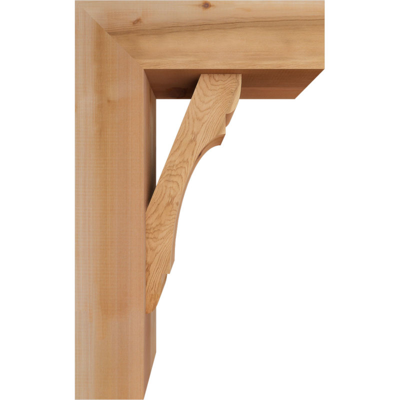 Support de bloc olympique avec entretoise décalée, 32 x 20, Cèdre rouge occidental de l 7 1/2 po (lisse)