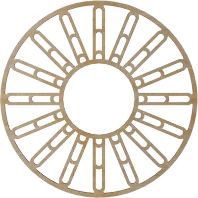 Médaillon de plafond 18 po x 18 po x 6 1/2 po x P 3/8 po Hale
