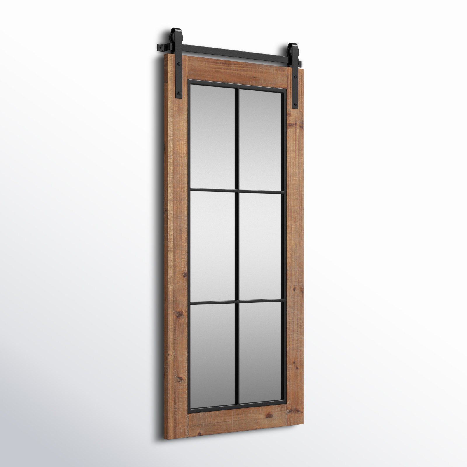 Enora Accent Mirror, Rustic Brown, 43" x 18"