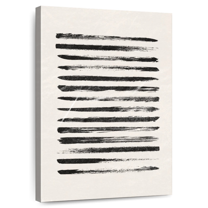 Lignes noires, H 12 po x l 8 po