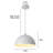 Modern Pendant Light 11.8inches 2 Packs,White Hanging Light Fixtures for Kitchen,Dome Pendant Light,Ceiling Light Fixtures for Restaurant Room Aisle -214436367
