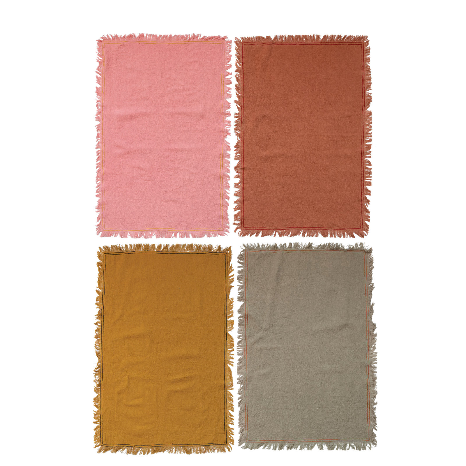 4-Pc Cotton Tea Towel Set