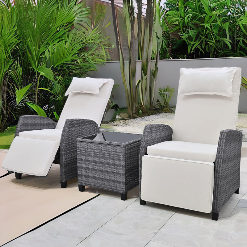 Rex 6 - Person Patio Conversation Set with Cushions, Beige