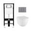 Eridanus Hampton 1.6 Gallons GPF Elongated Wall Mounted Wall Hung Toilets (Seat Included)-101757845