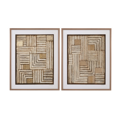 Purlin, ensemble de 2 estampes encadrées - art en bronze à édition limitée