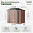 Door Lock 6 ft. W x 3 ft. 5 in. D Metal Traditional Storage Shed