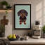 Dachshund Portrait Modern - Wrapped Canvas-1525647389-1525647388