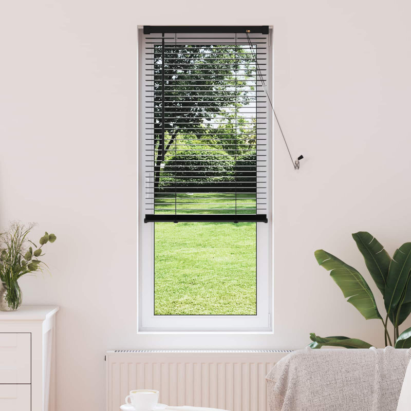 Venetian Blind, Black, 40cm W x 150cm L