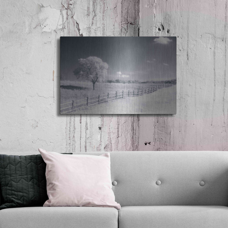 «Trees Fence I» par Debra Van Swearingen, H 24 po x l 36 po