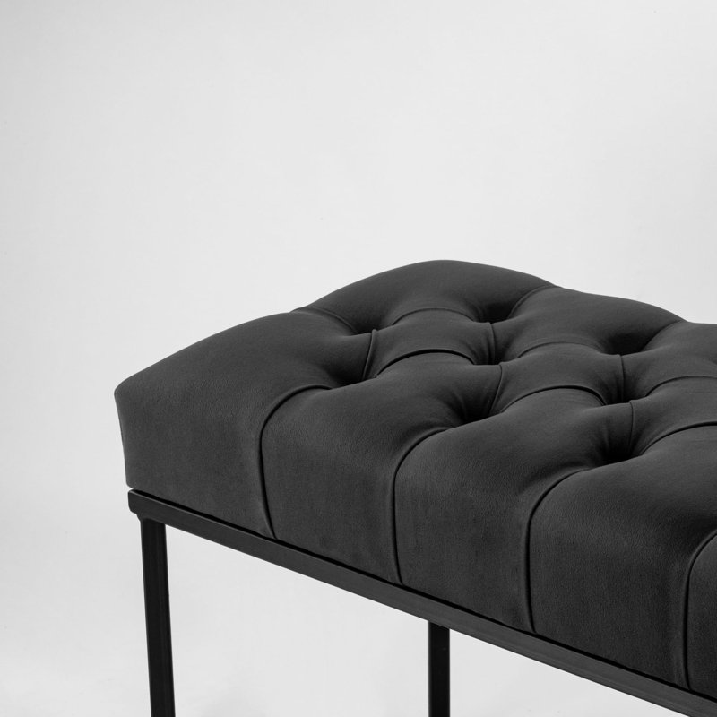 Emylia Velvet Upholstered Bench, H40 x W100 x D30cm