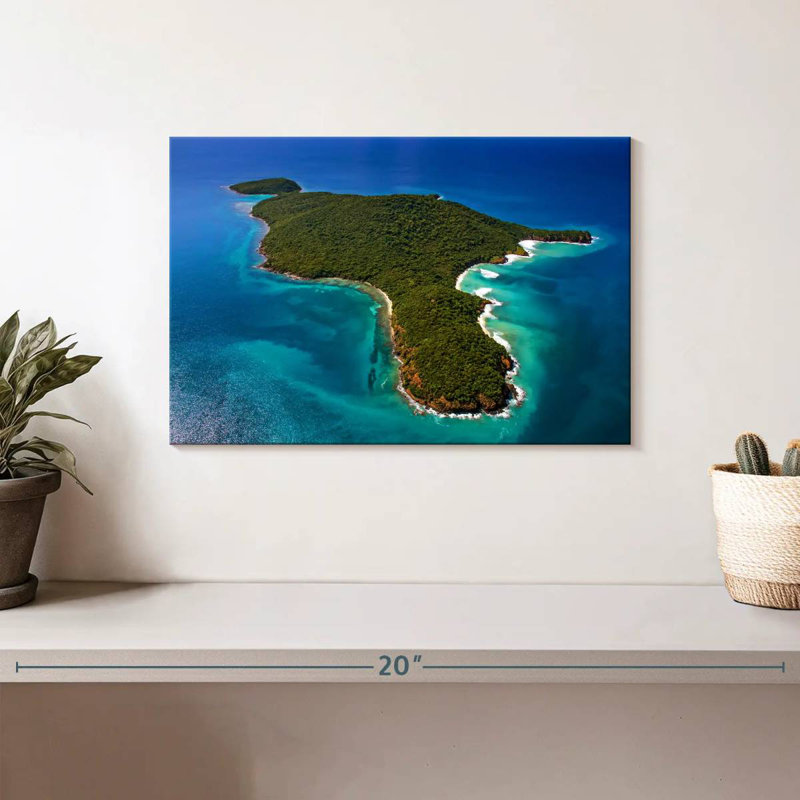 Gillard Island In Puerto Rico, 8" H x 12" W