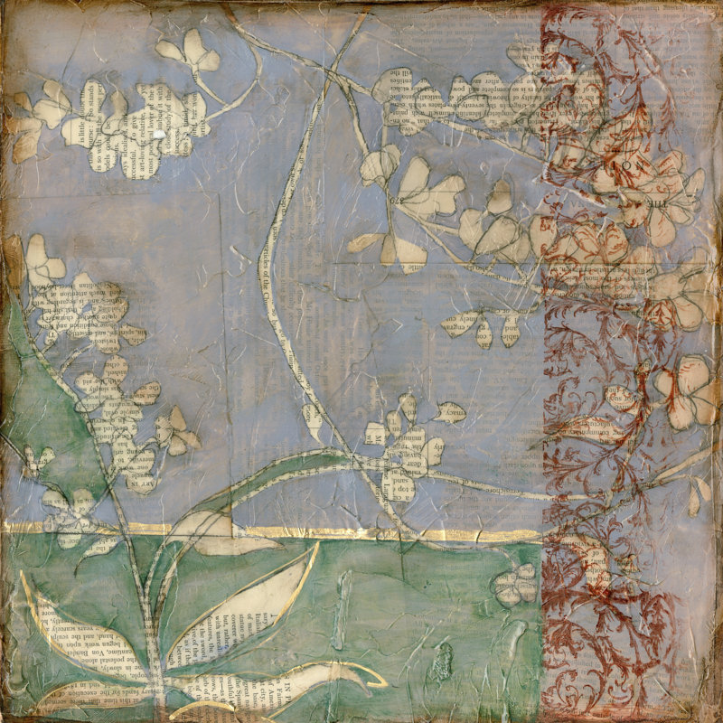 Garden Whimsy IV by Jennifer Goldberger - Wrapped Canvas Print, 51cm H x 51cm W x 3.8cm D
