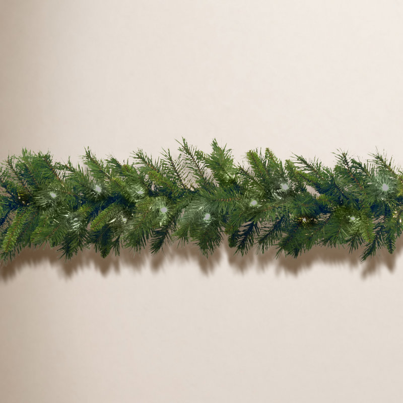 9ft. Winchester Pine Garland with Clear Lights