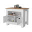 Îlot de cuisine 2 portes blanc-1168262350